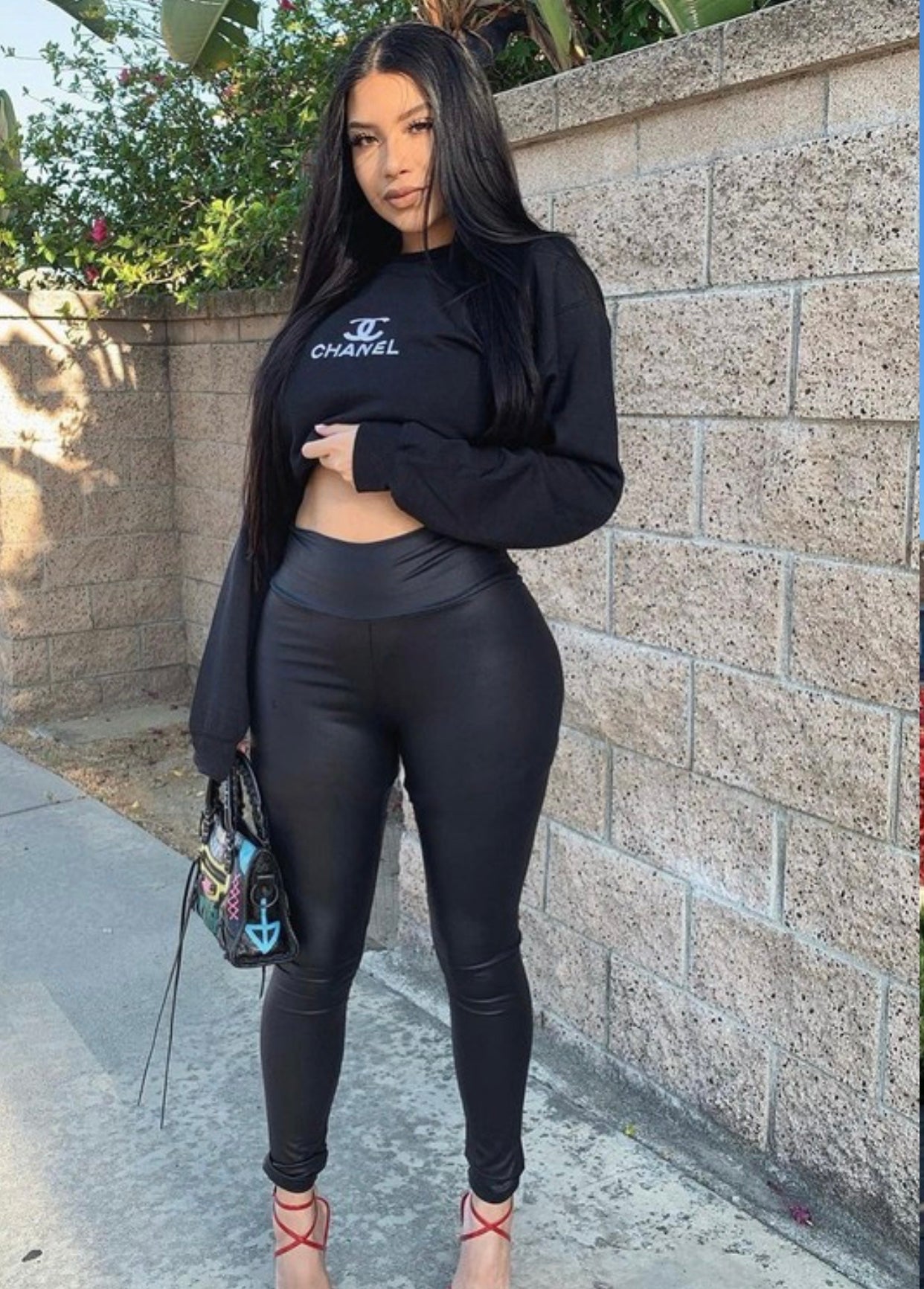 Chanel leather pants