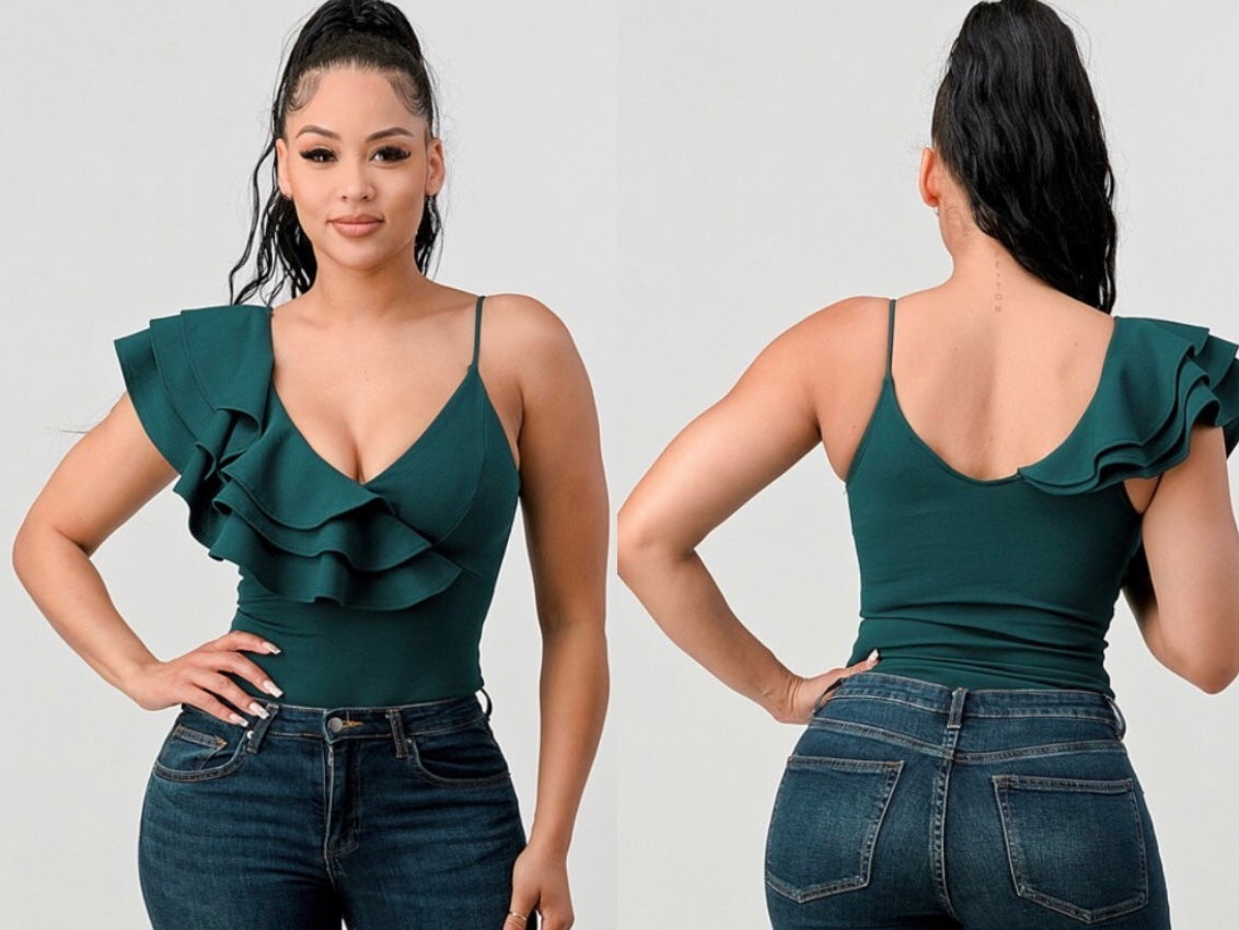 Ofelia Bodysuit - Hunter Green