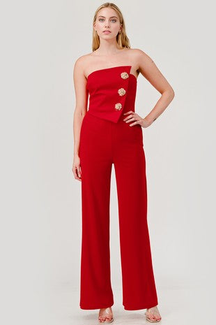 Stephanie jumpsuit - Red
