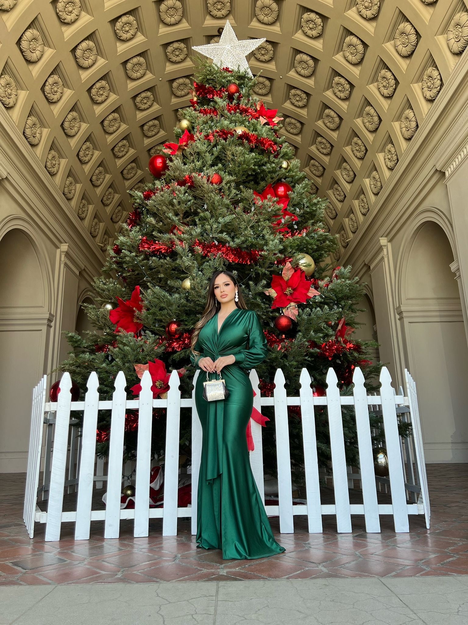 Graciela long dress - Hunter Green La Patrona Fashion Graciela long dress - Hunter Green La Patrona Fashion