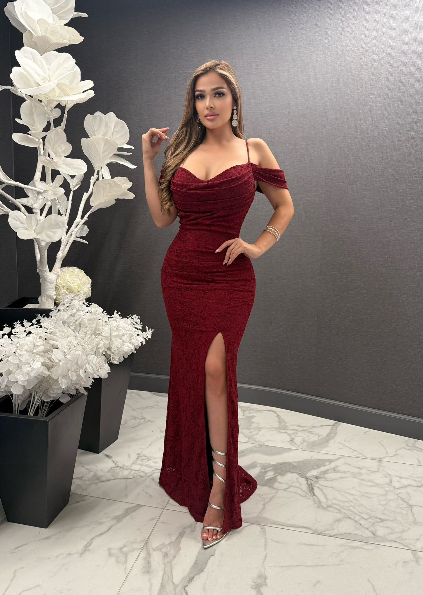 Roxana maxi lace dress