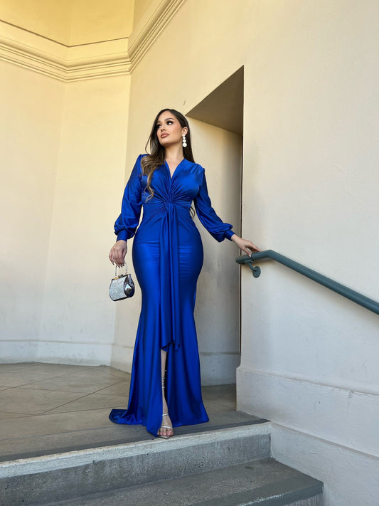 Graciela long dress - Royal blue
