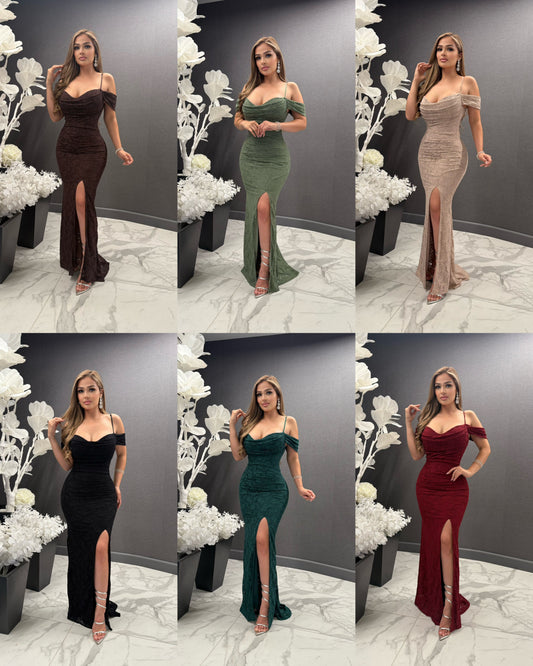 Roxana maxi lace dress