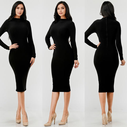 Itzel midi dress - Black