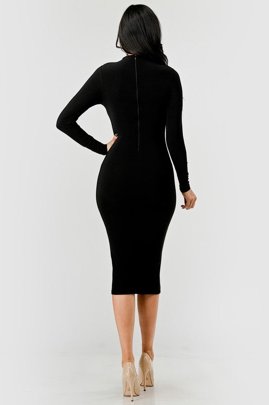 Itzel midi dress - Black