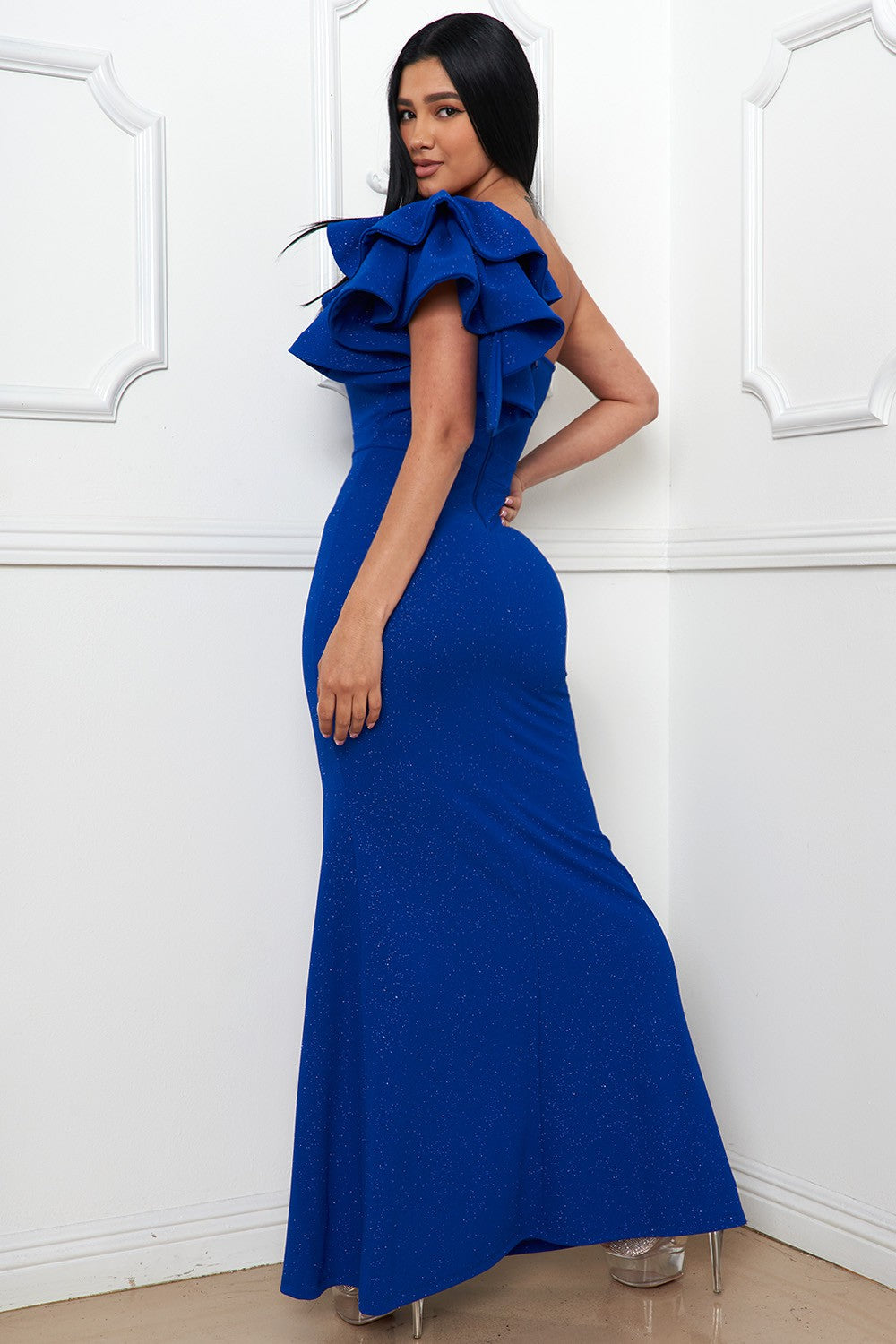 Shine dress - Royal blue