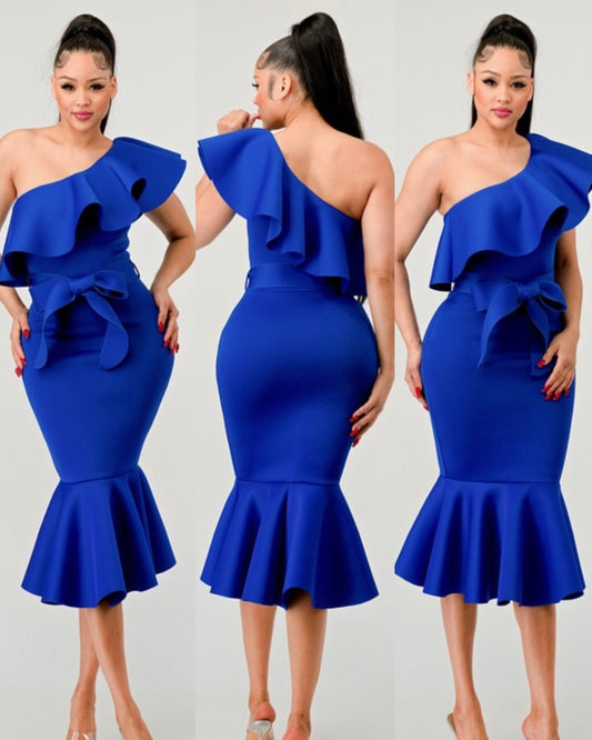 Queen dress - Royal blue