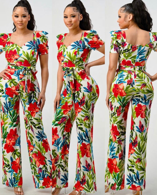 O’ahu belted jumpsuit