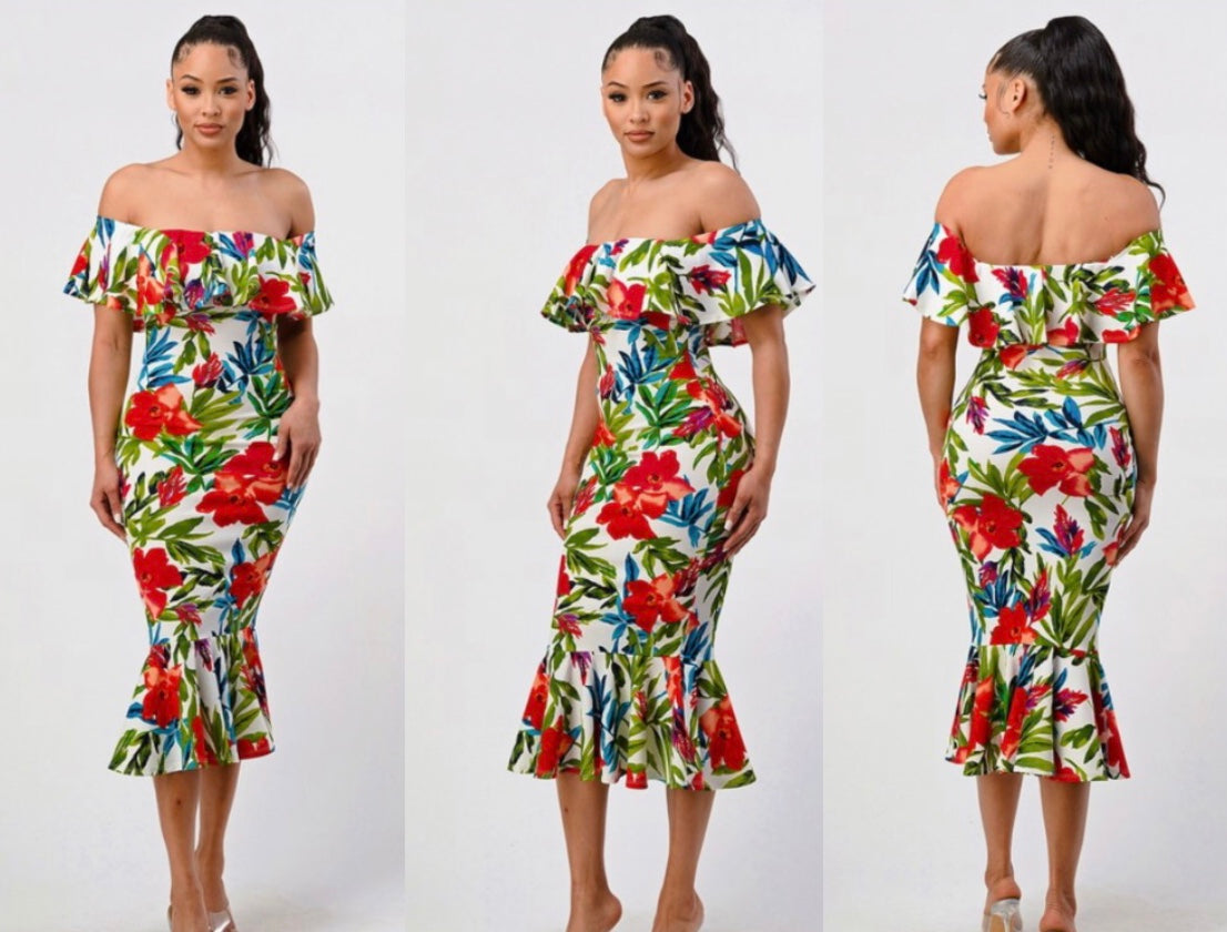 Maui tropical dress