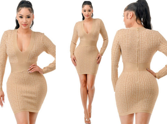 Joyas bandage dress - Gold